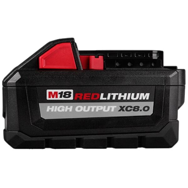 Milwaukee Tool Batterie REDLITHIUM M18 18 V au lithium-ion à capacité étendue (XC) à haut rendement 8,0 Ah