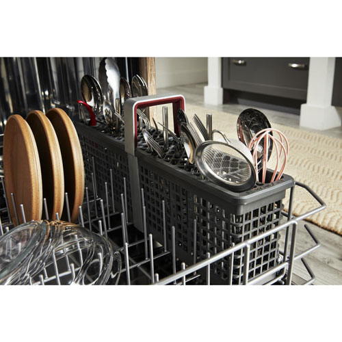 New* KitchenAid Lave-vaisselle encastrable 24 po 47 dB à cuve – Inox PrintShield (KDFE104KPS)